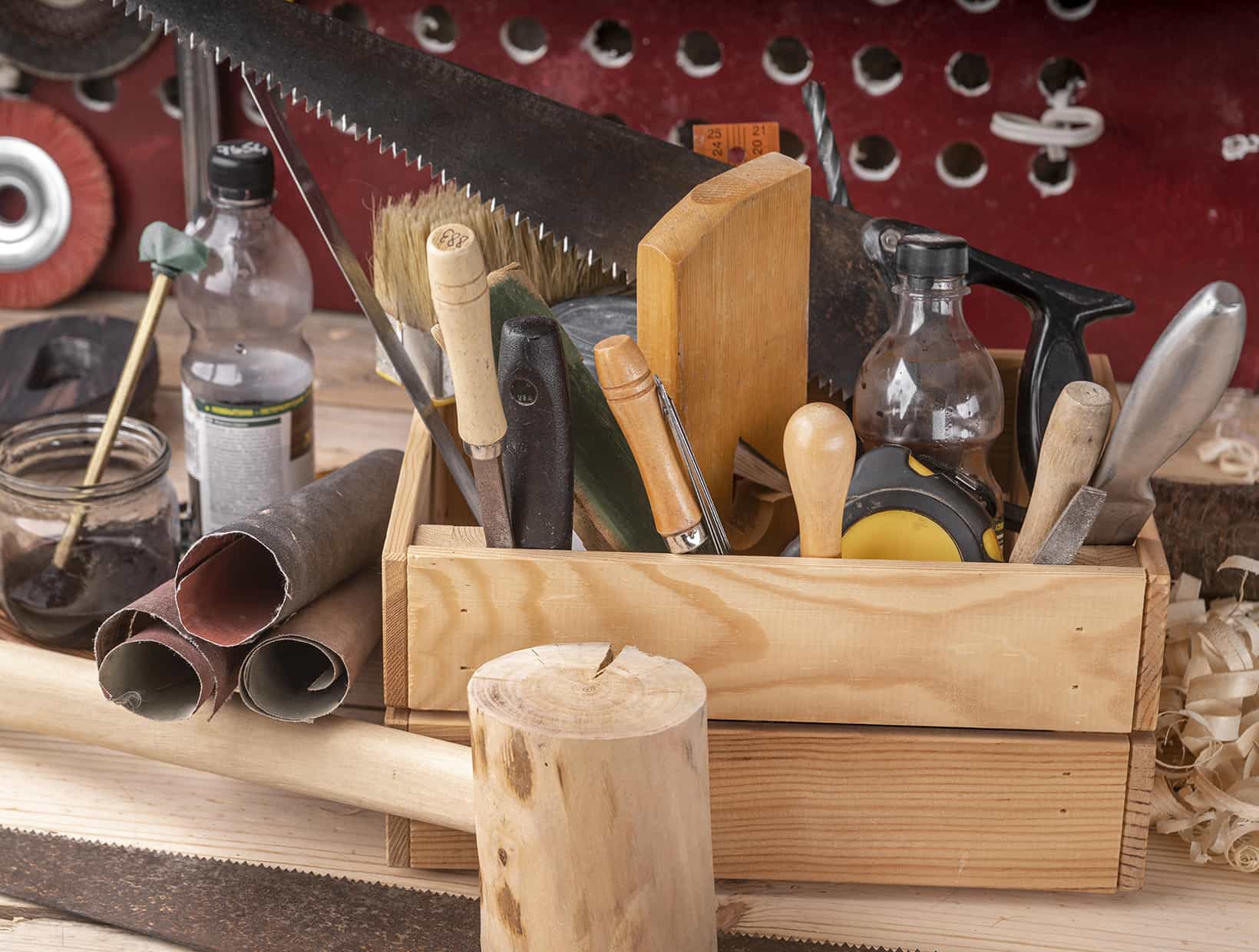 Image d'un Stockage de matériel d'artisan, outils de chantier.